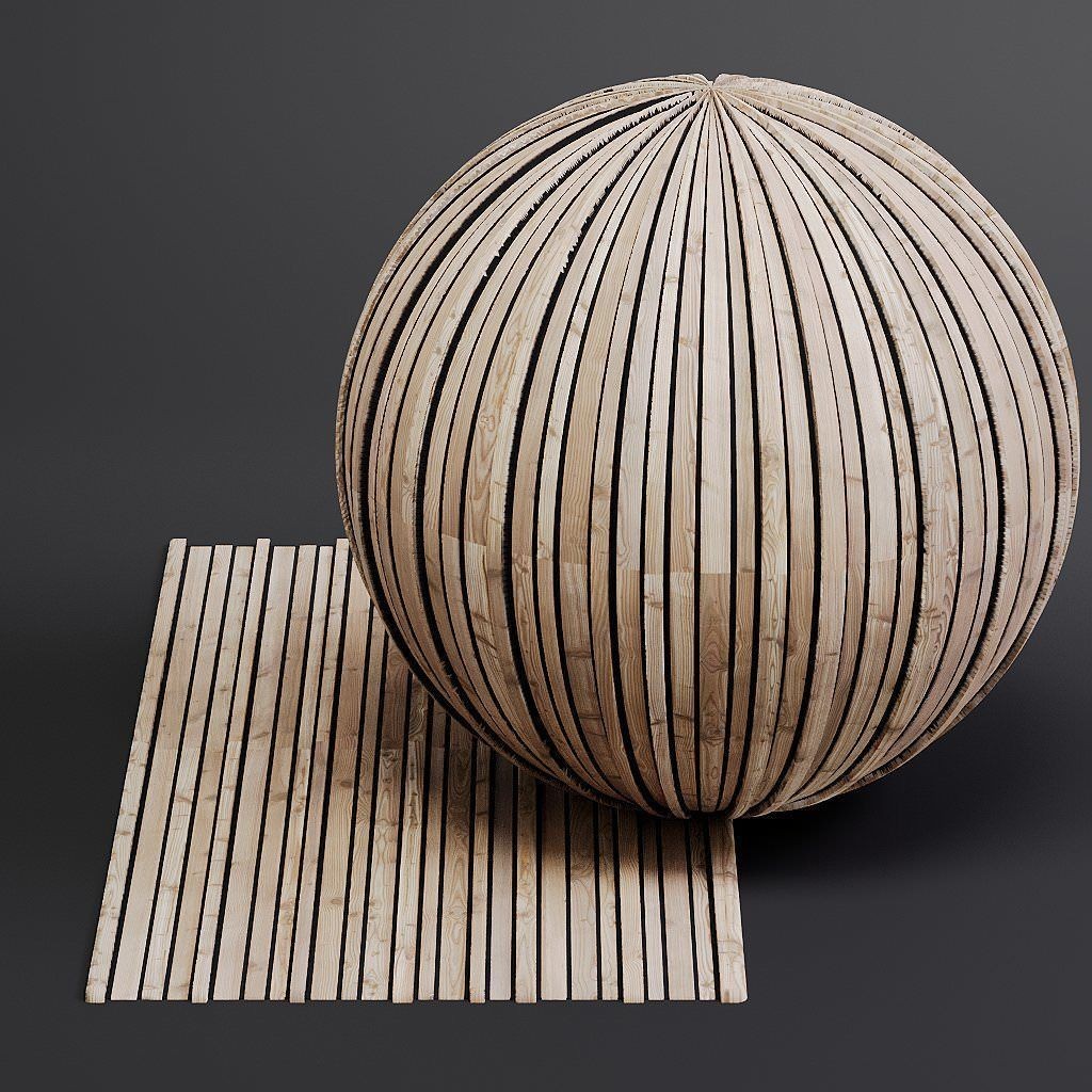 Wood Facade 3D Model – Timber PBR Materials, 8K Seamless Textures - View 63