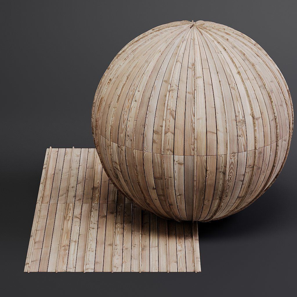 Wood Facade 3D Model – Timber PBR Materials, 8K Seamless Textures - View 65