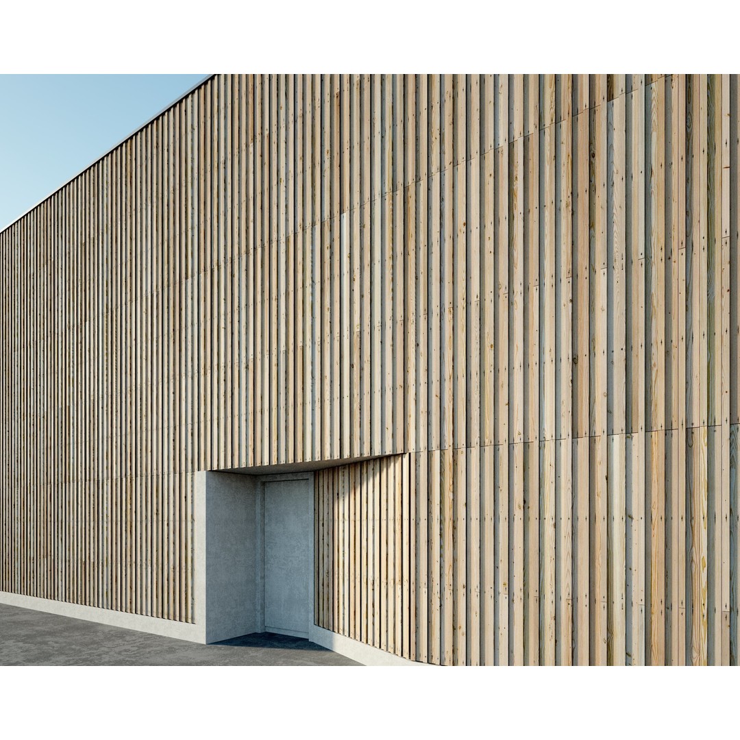 Wood Facade 3D Model – Timber PBR Materials, 8K Seamless Textures - View 66