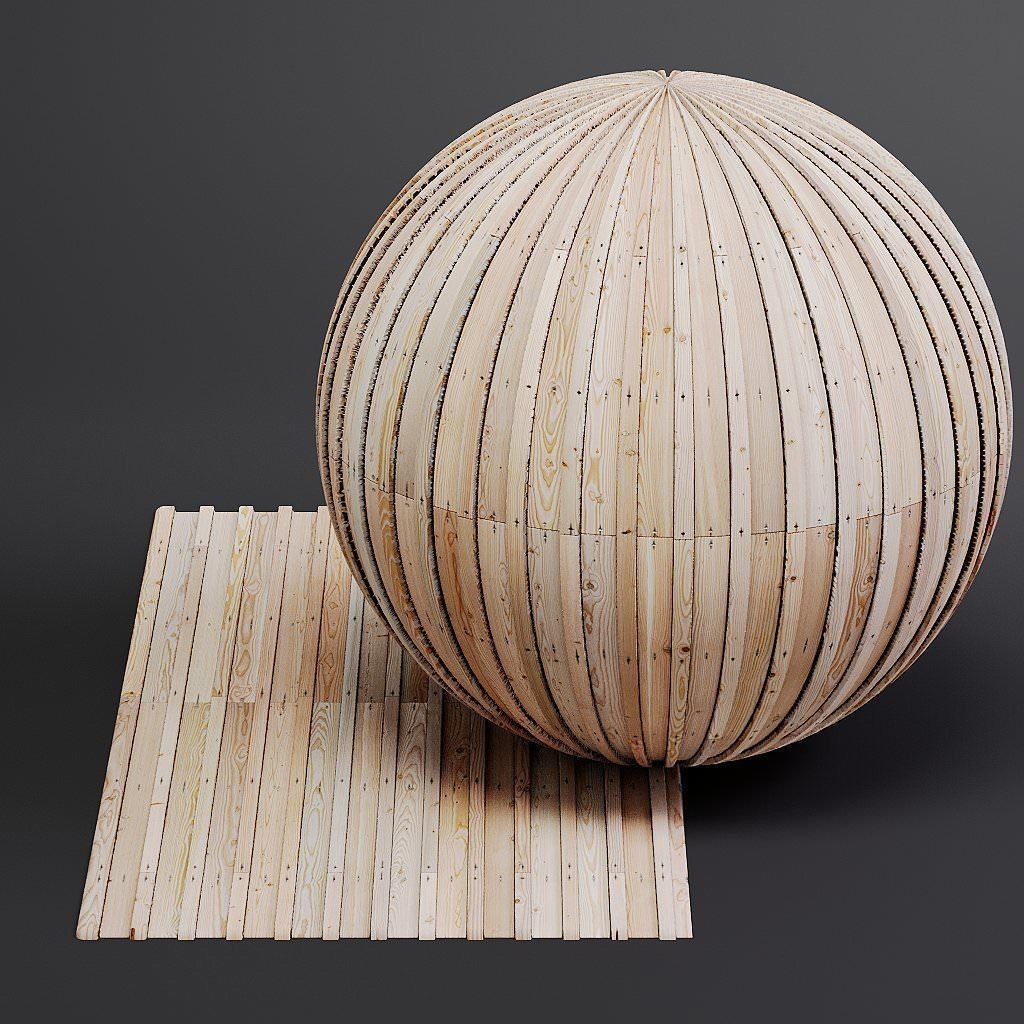 Wood Facade 3D Model – Timber PBR Materials, 8K Seamless Textures - View 67