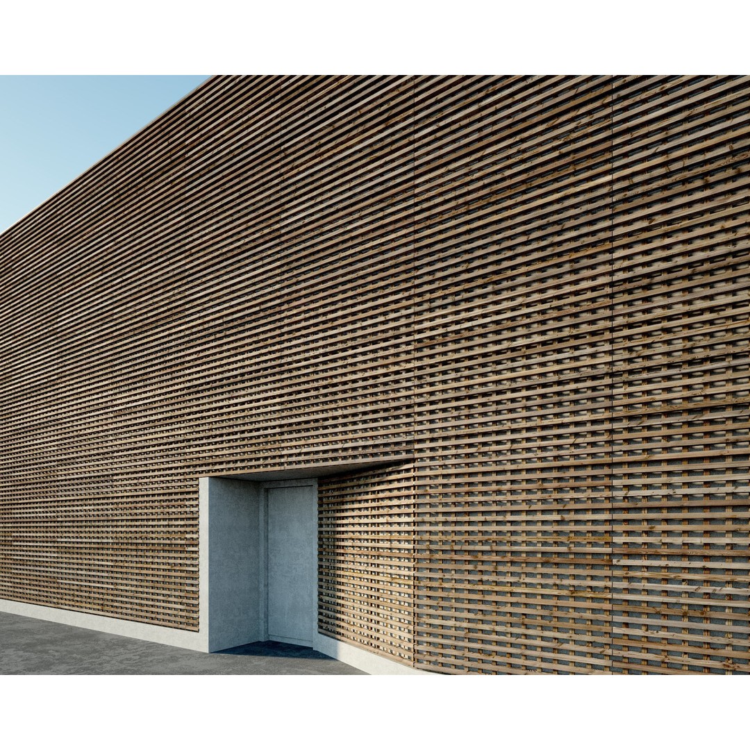 Wood Facade 3D Model – Timber PBR Materials, 8K Seamless Textures - View 68