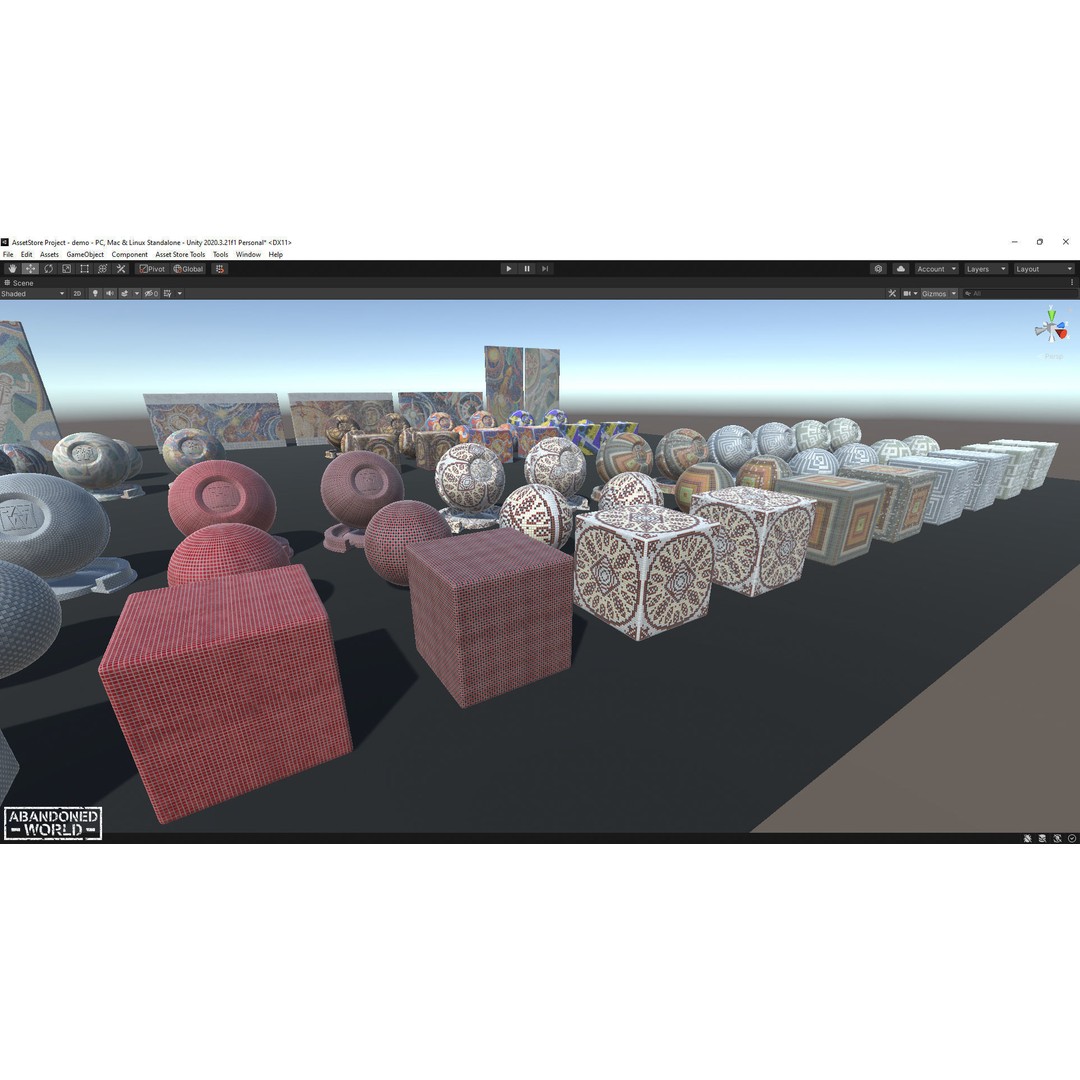 Soviet Mosaics 3D Model – Low Poly Decorative Art Pack, FBX