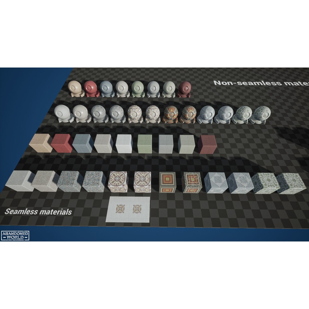 Soviet Mosaics 3D Model – Low Poly Decorative Art Pack, FBX - View 11