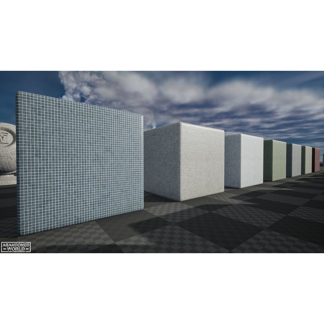Soviet Mosaics 3D Model – Low Poly Decorative Art Pack, FBX - View 12