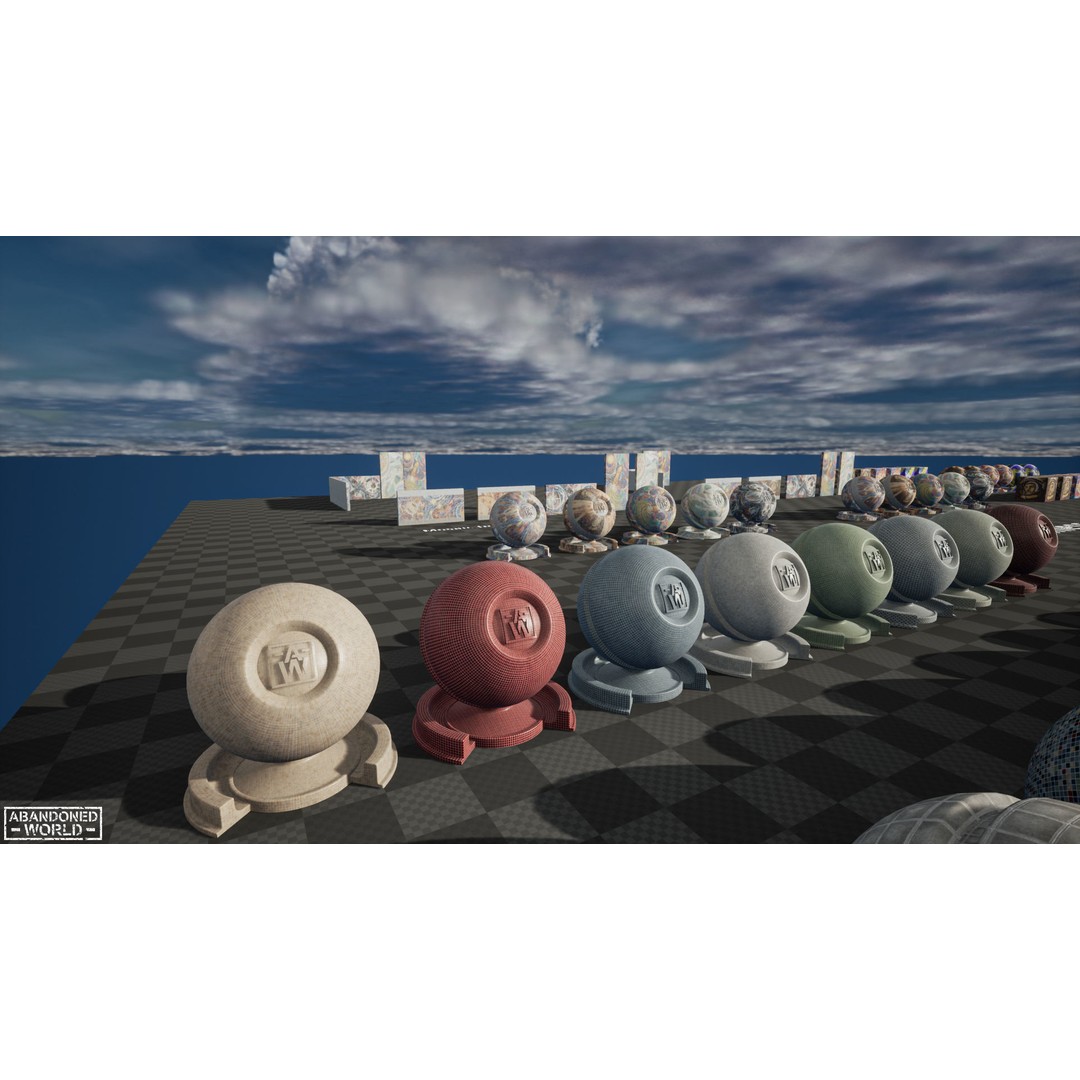 Soviet Mosaics 3D Model – Low Poly Decorative Art Pack, FBX - View 19