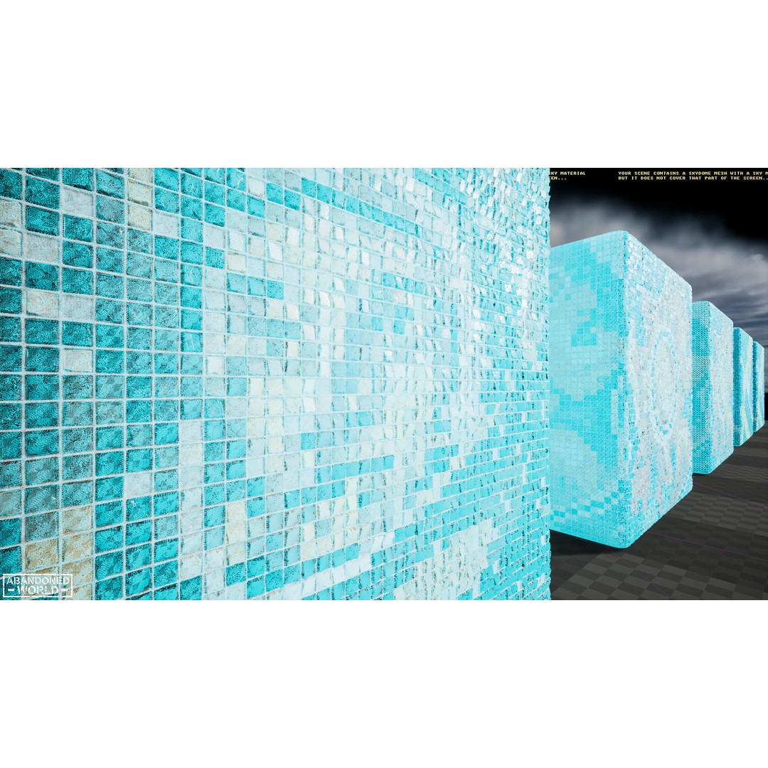 Soviet Mosaics 3D Model – Low Poly Decorative Art Pack, FBX - View 23