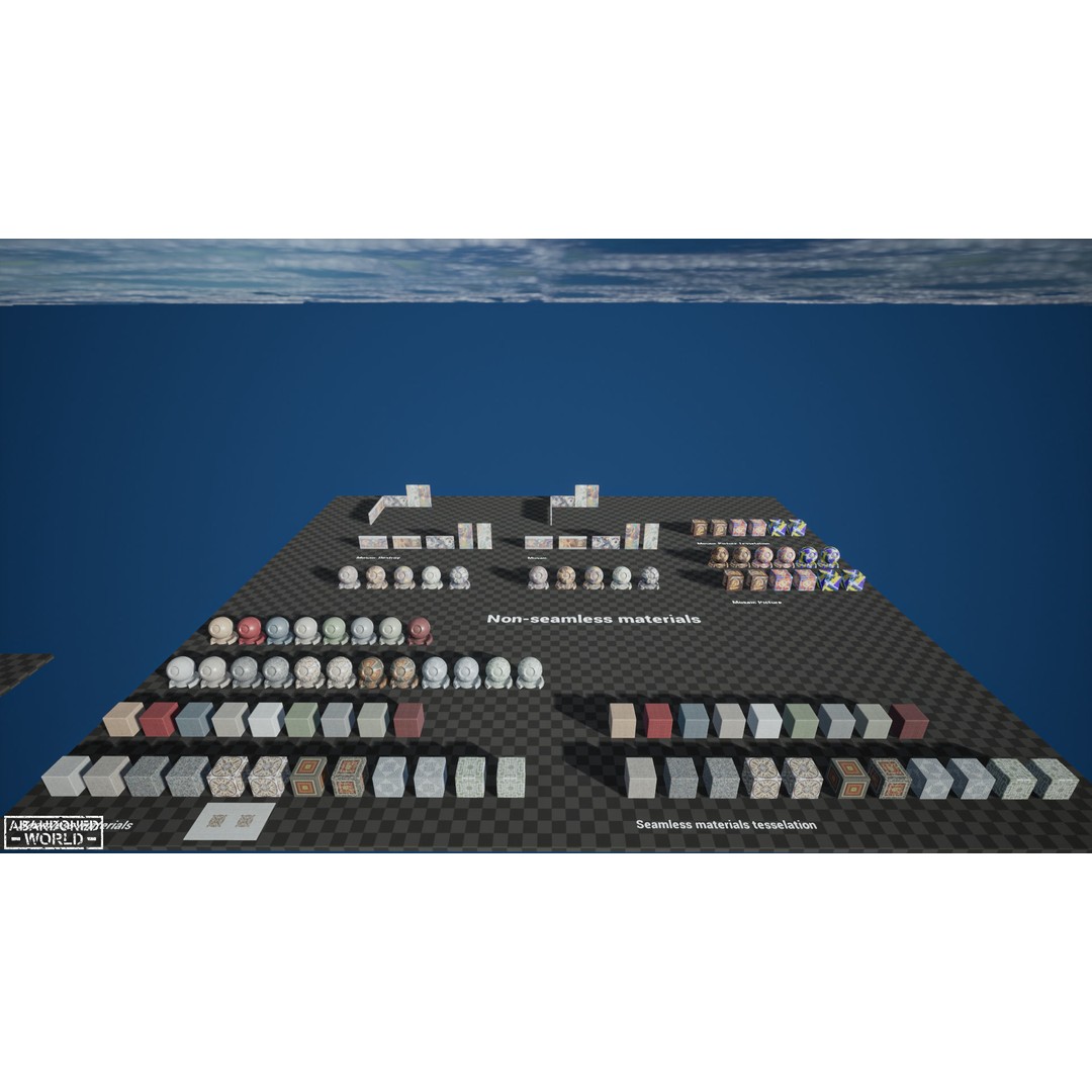 Soviet Mosaics 3D Model – Low Poly Decorative Art Pack, FBX - View 3