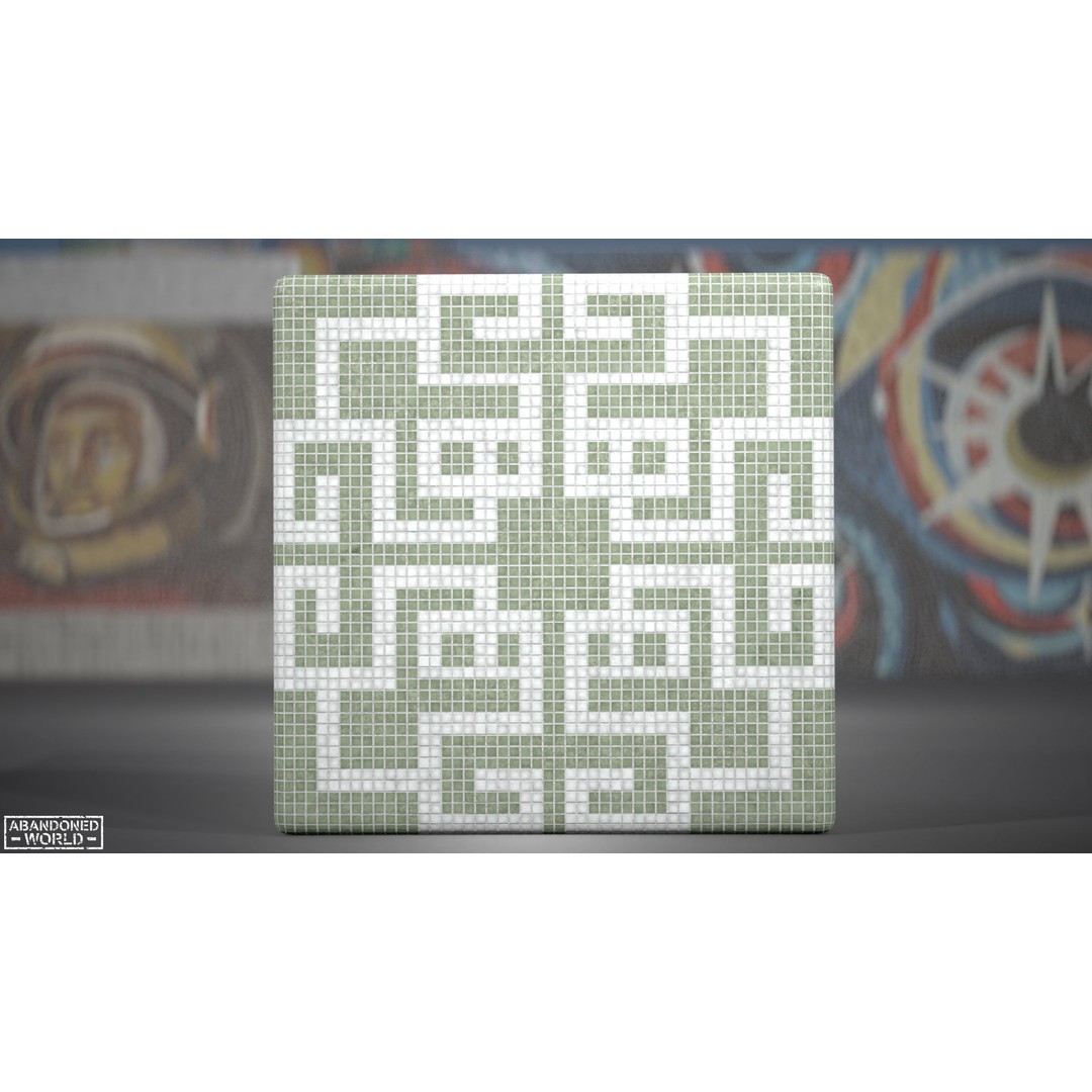 Soviet Mosaics 3D Model – Low Poly Decorative Art Pack, FBX - View 40