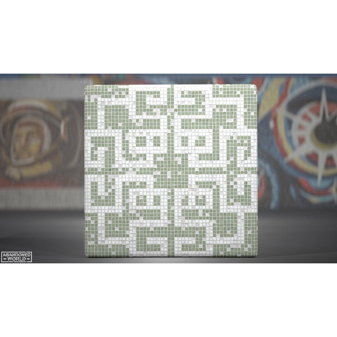 Soviet Mosaics 3D Model – Low Poly Decorative Art Pack, FBX - View 41