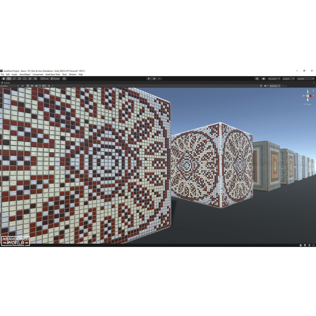 Soviet Mosaics 3D Model – Low Poly Decorative Art Pack, FBX - View 53