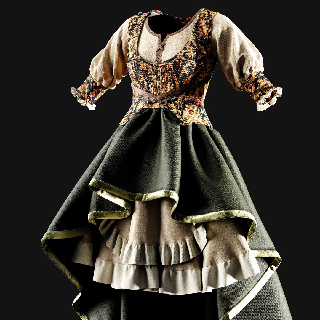 Ancient Fabric Material 3D Model – 60 Textures, SBSAR Files