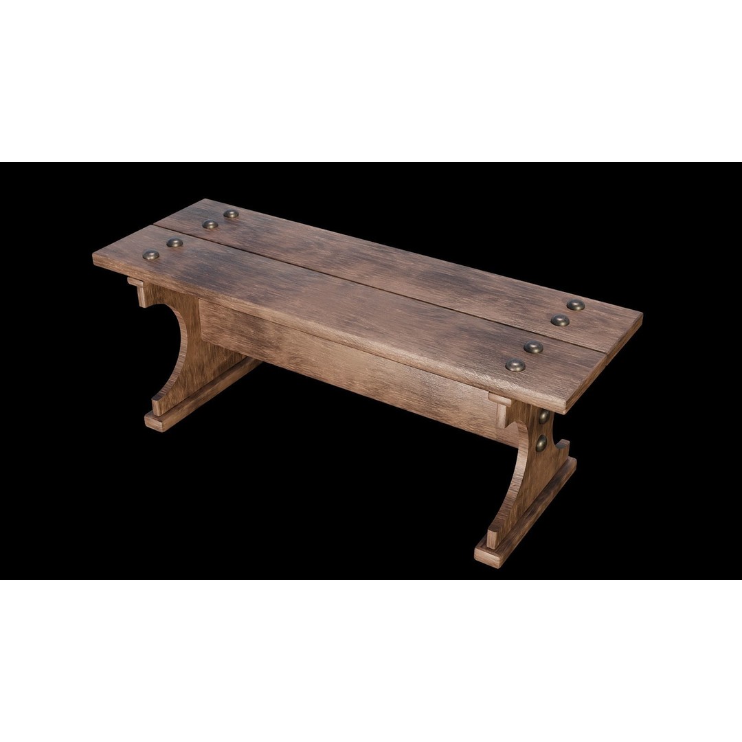 Wood Furniture 3D Model – PBR Game Ready Collection with 4K Textures - View 18