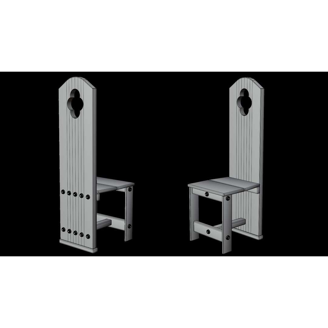 Wood Furniture 3D Model – PBR Game Ready Collection with 4K Textures - View 19