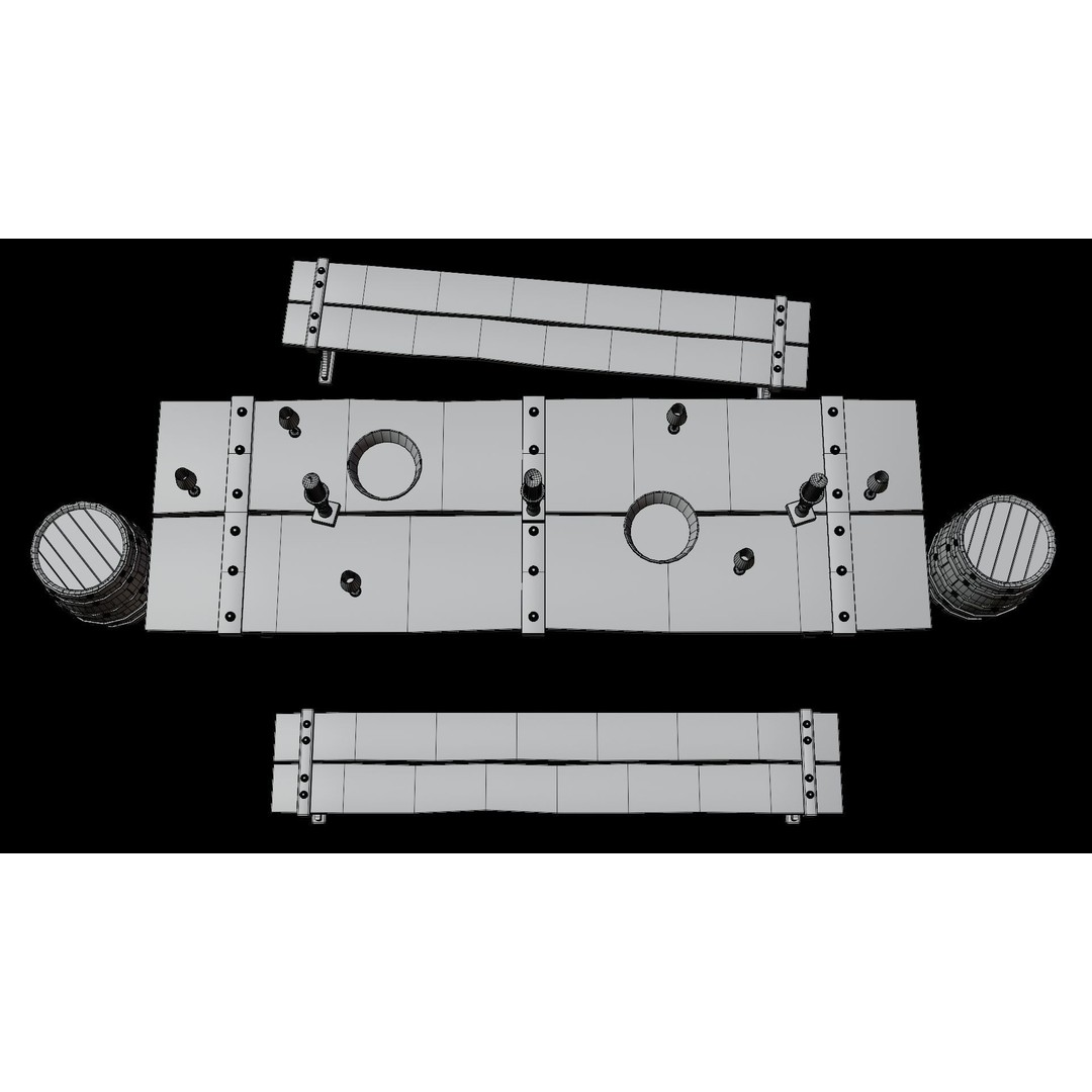 Wood Furniture 3D Model – PBR Game Ready Collection with 4K Textures - View 63