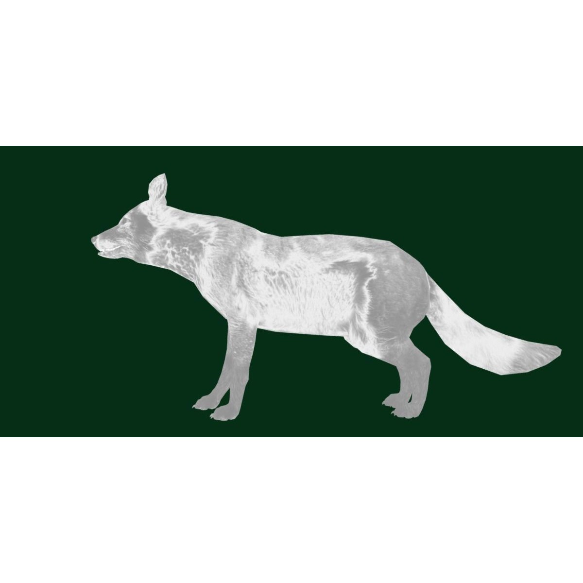 Arctic Polar Fox - Low-Poly Game-Ready 3D Model - View 26