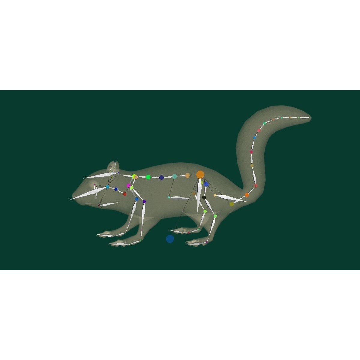 Fox Squirrel - Low-Poly Game-Ready 3D Model - View 13