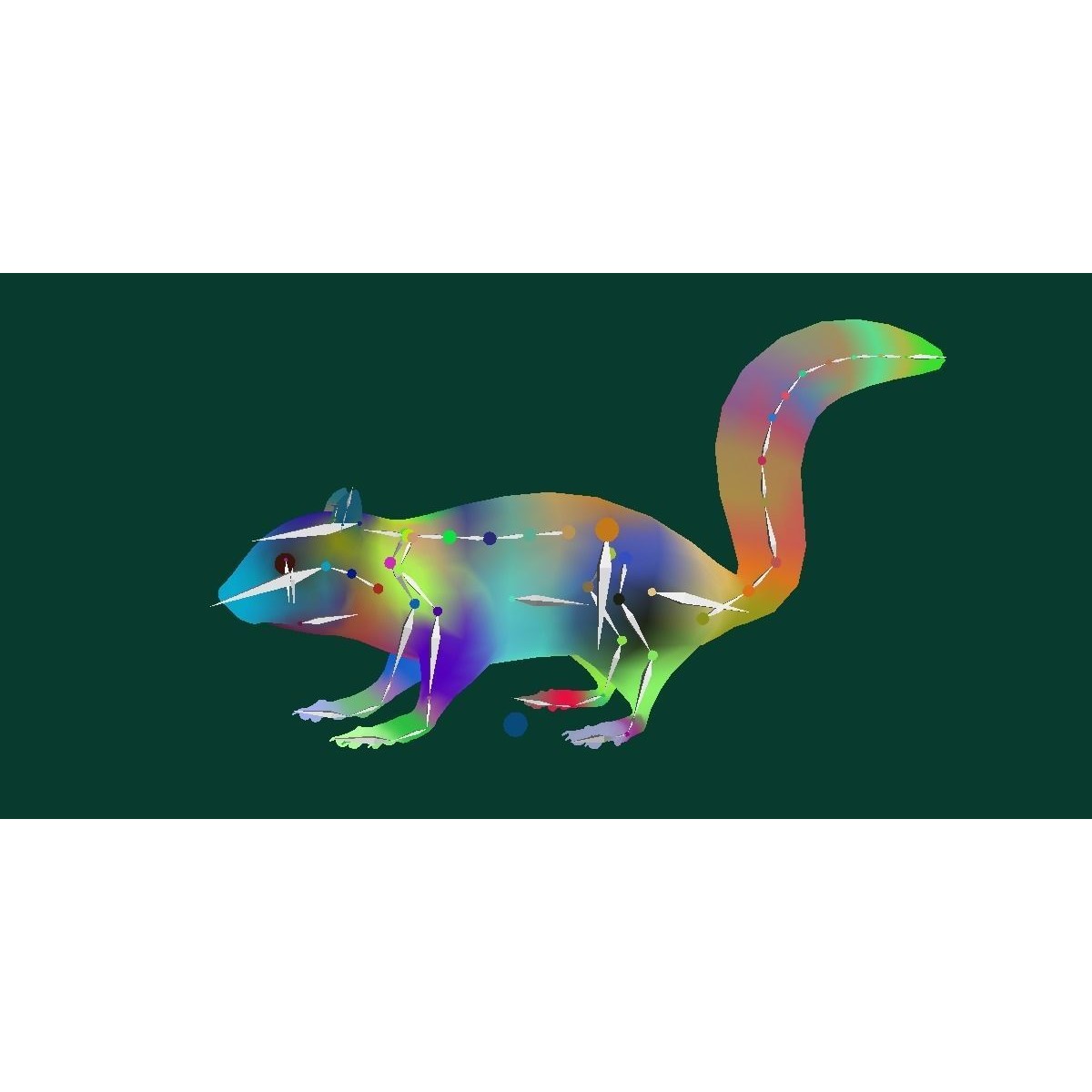 Fox Squirrel - Low-Poly Game-Ready 3D Model - View 14