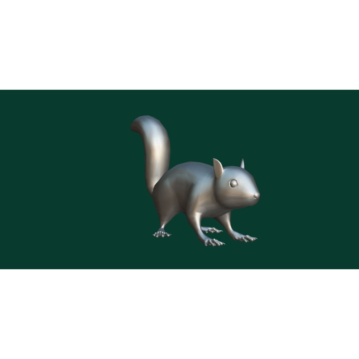 Fox Squirrel - Low-Poly Game-Ready 3D Model - View 20