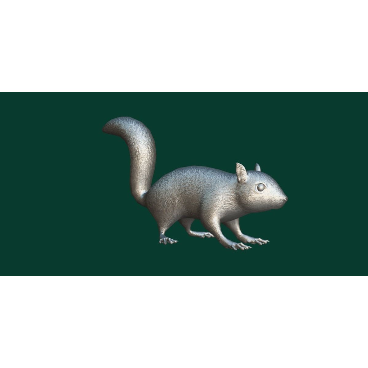 Fox Squirrel - Low-Poly Game-Ready 3D Model - View 5
