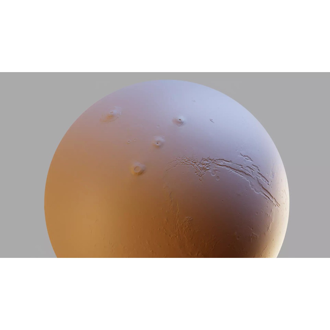 Mars 3D Model – Photorealistic Low-Poly Asset, 16K Textures, Blender, Unity - View 35