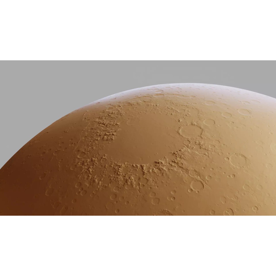 Mars 3D Model – Photorealistic Low-Poly Asset, 16K Textures, Blender, Unity - View 39