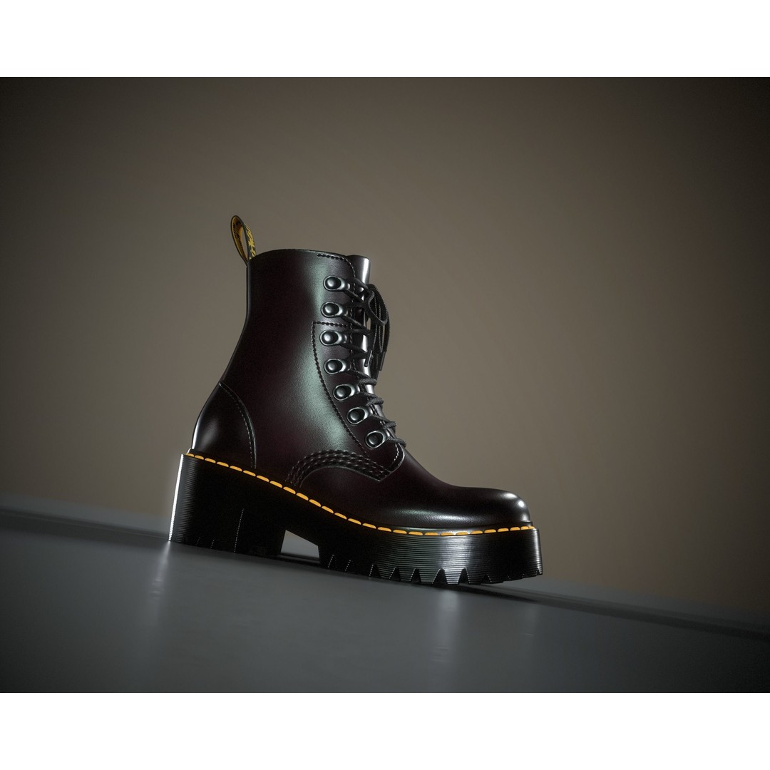 Dr. Martens Leona 3D Model – Low Poly Game Ready Character Asset, FBX - View 21