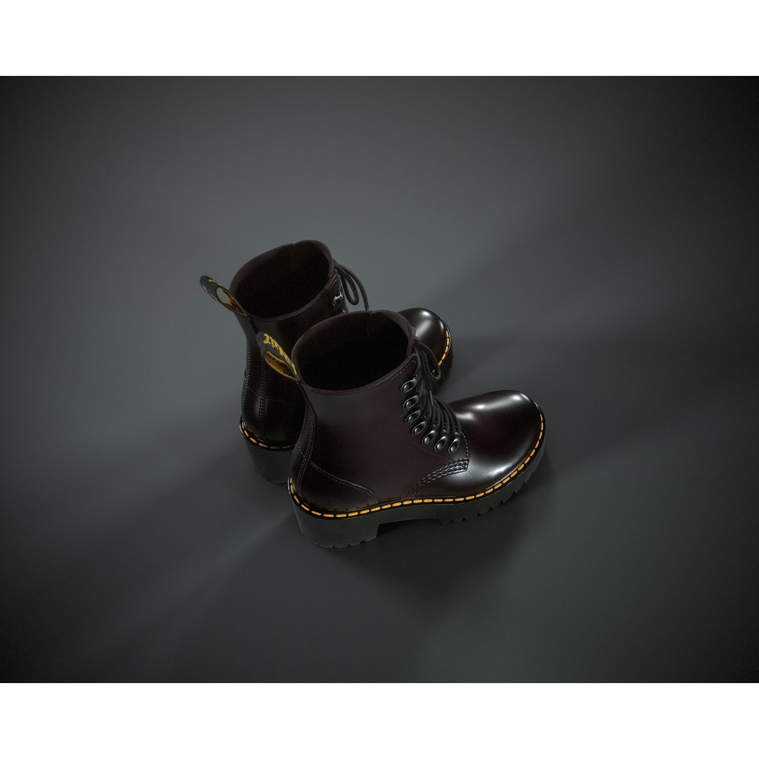 Dr. Martens Leona 3D Model – Low Poly Game Ready Character Asset, FBX - View 22