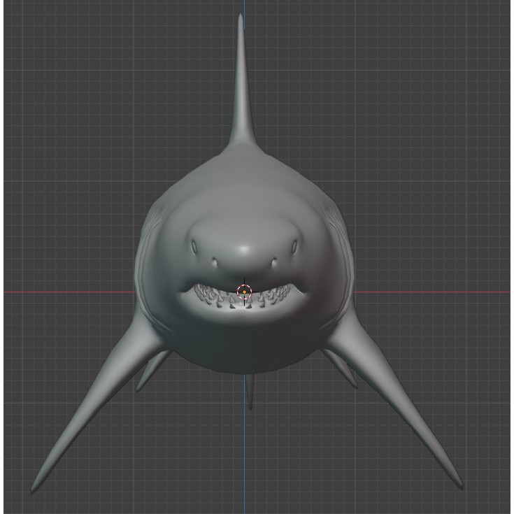 Megalodon - Low-Poly Game-Ready 3D Model - View 15
