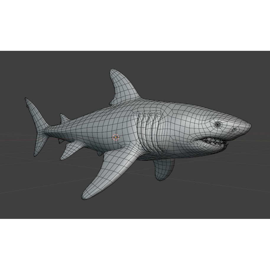 Megalodon - Low-Poly Game-Ready 3D Model - View 18