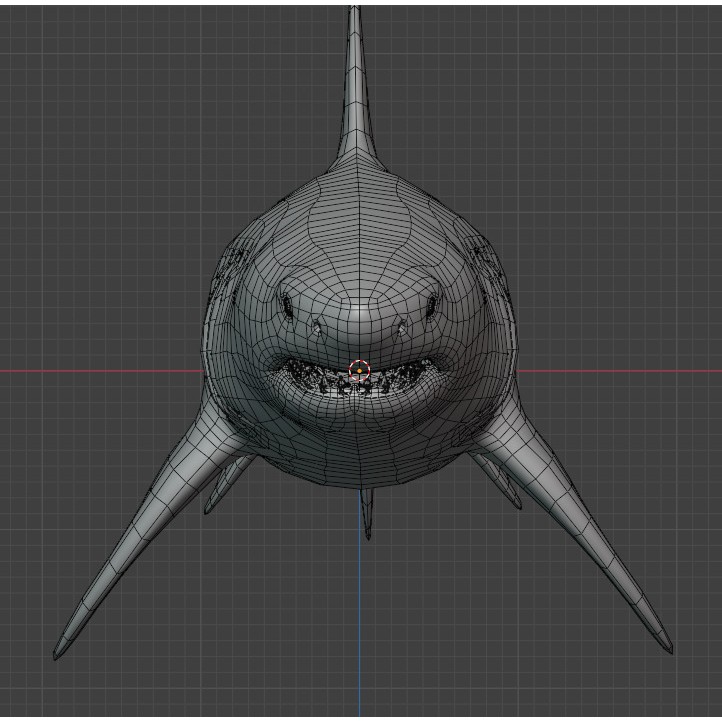 Megalodon - Low-Poly Game-Ready 3D Model - View 19