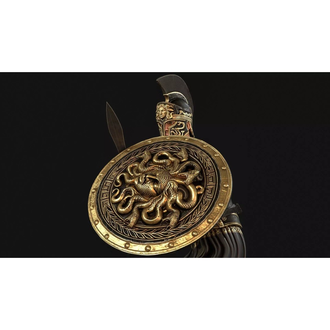 MythWarrior1 3D Model – Low Poly Character, Rigged, Game Ready - View 22