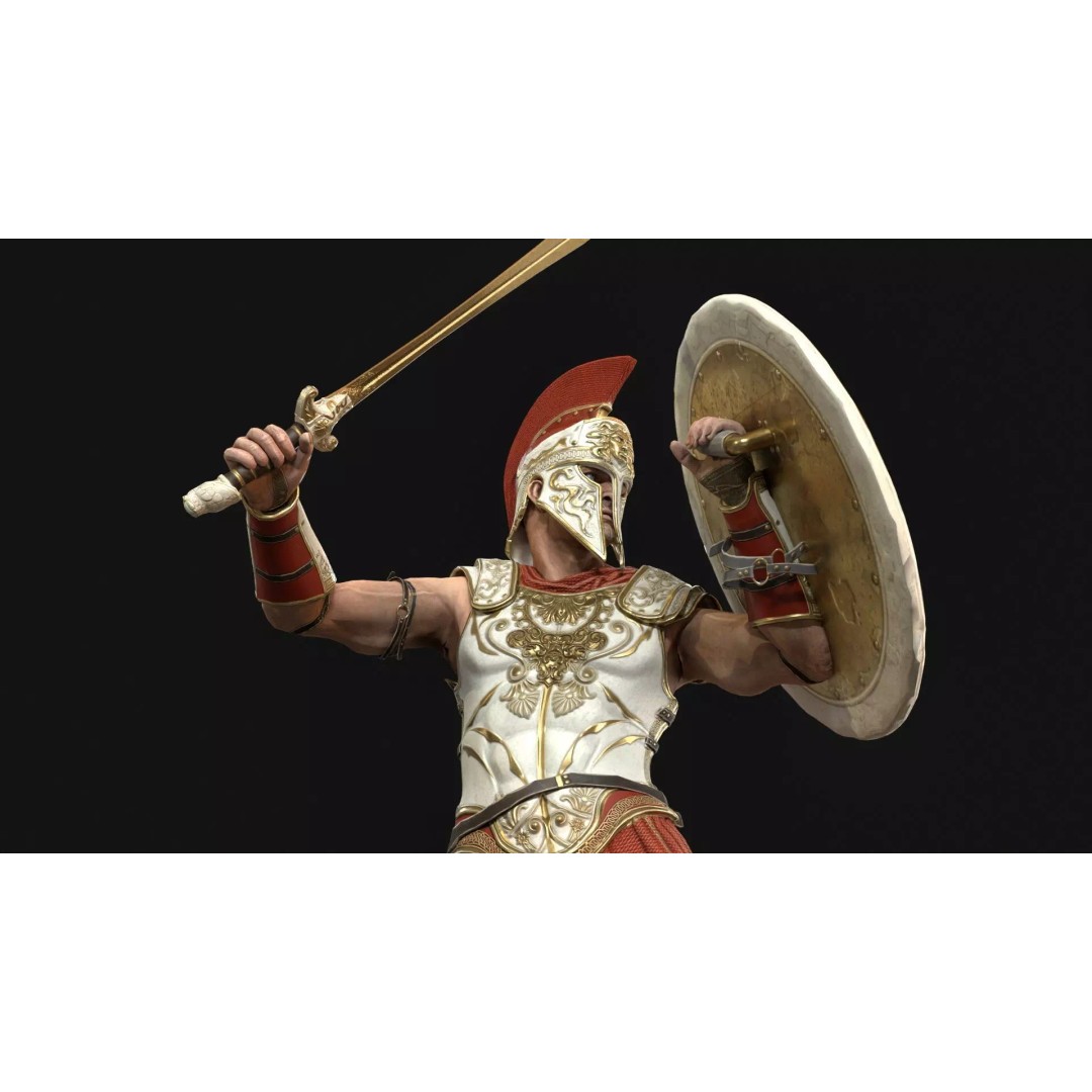 MythWarrior1 3D Model – Low Poly Character, Rigged, Game Ready - View 26