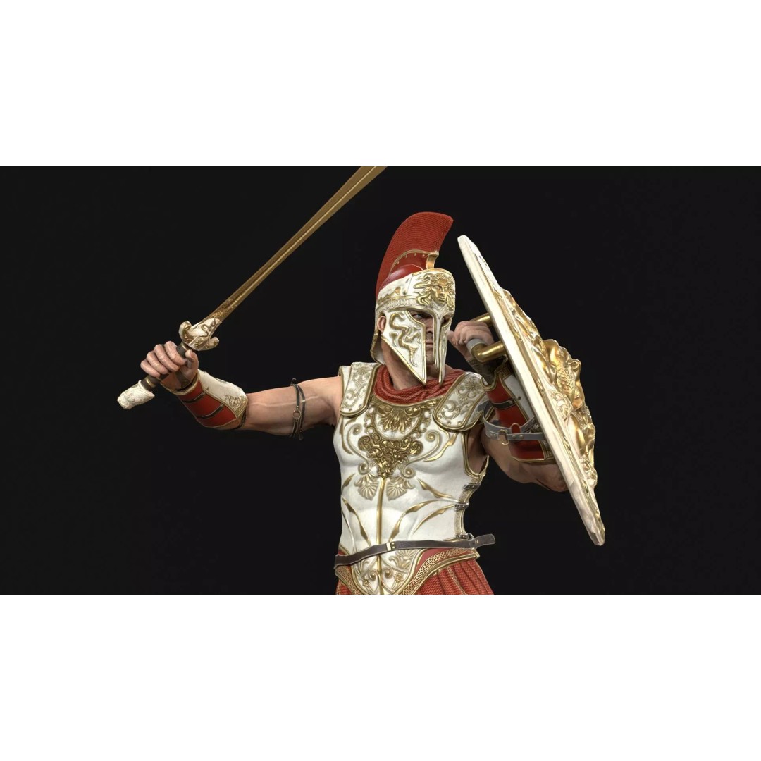 MythWarrior1 3D Model – Low Poly Character, Rigged, Game Ready - View 27