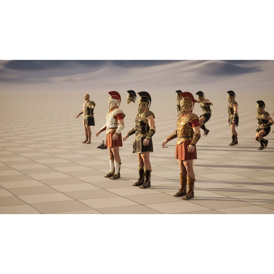 MythWarrior1 3D Model – Low Poly Character, Rigged, Game Ready - View 29