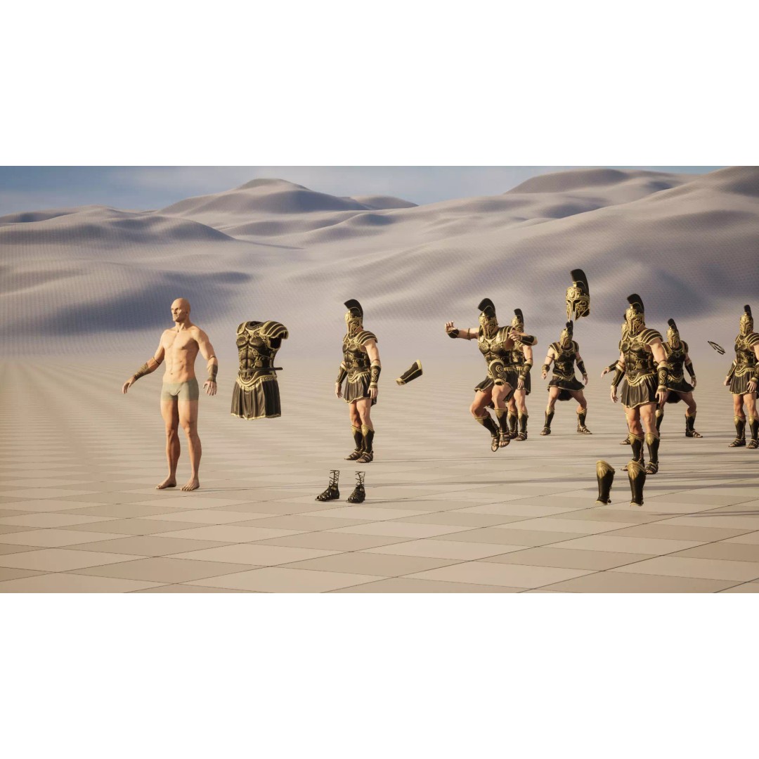 MythWarrior1 3D Model – Low Poly Character, Rigged, Game Ready - View 31