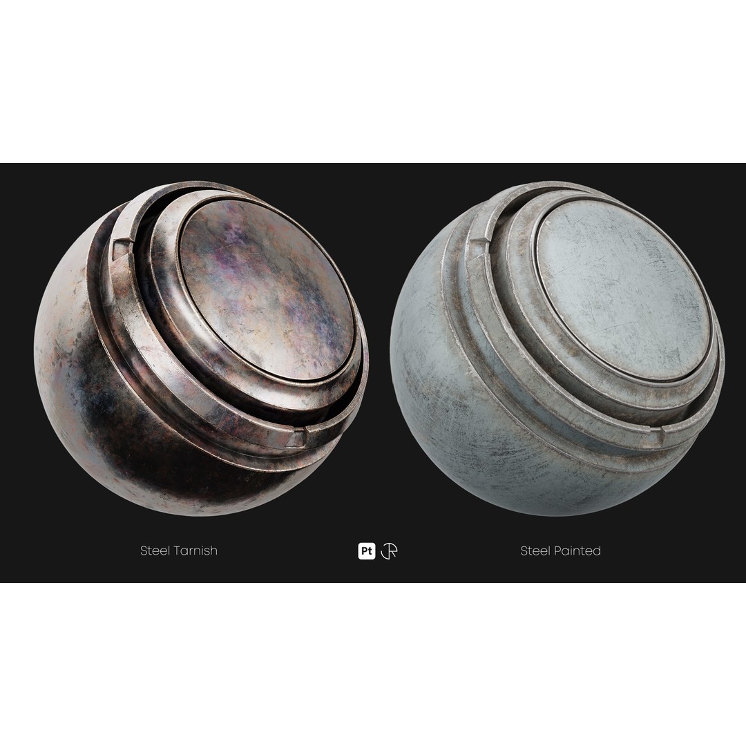 Basic Metal Smart Materials 3D Model – PBR Textures for Substance Painter