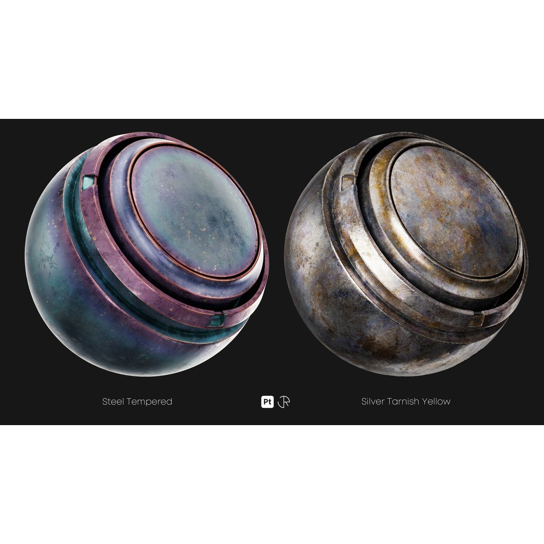 Basic Metal Smart Materials 3D Model – PBR Textures for Substance Painter - View 10