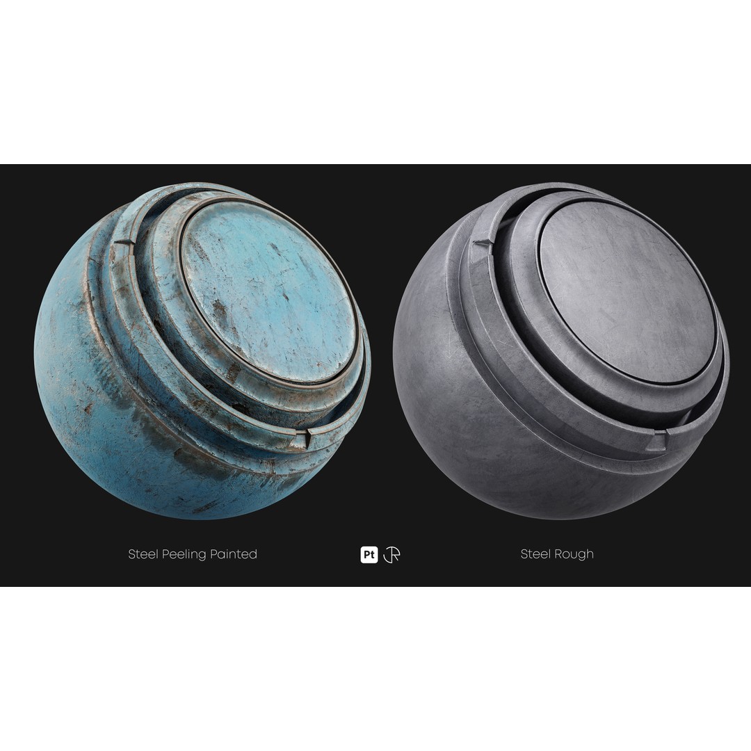 Basic Metal Smart Materials 3D Model – PBR Textures for Substance Painter - View 11