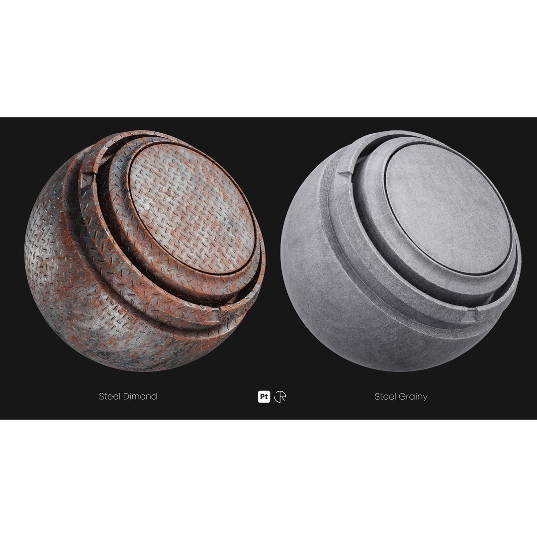 Basic Metal Smart Materials 3D Model – PBR Textures for Substance Painter - View 13