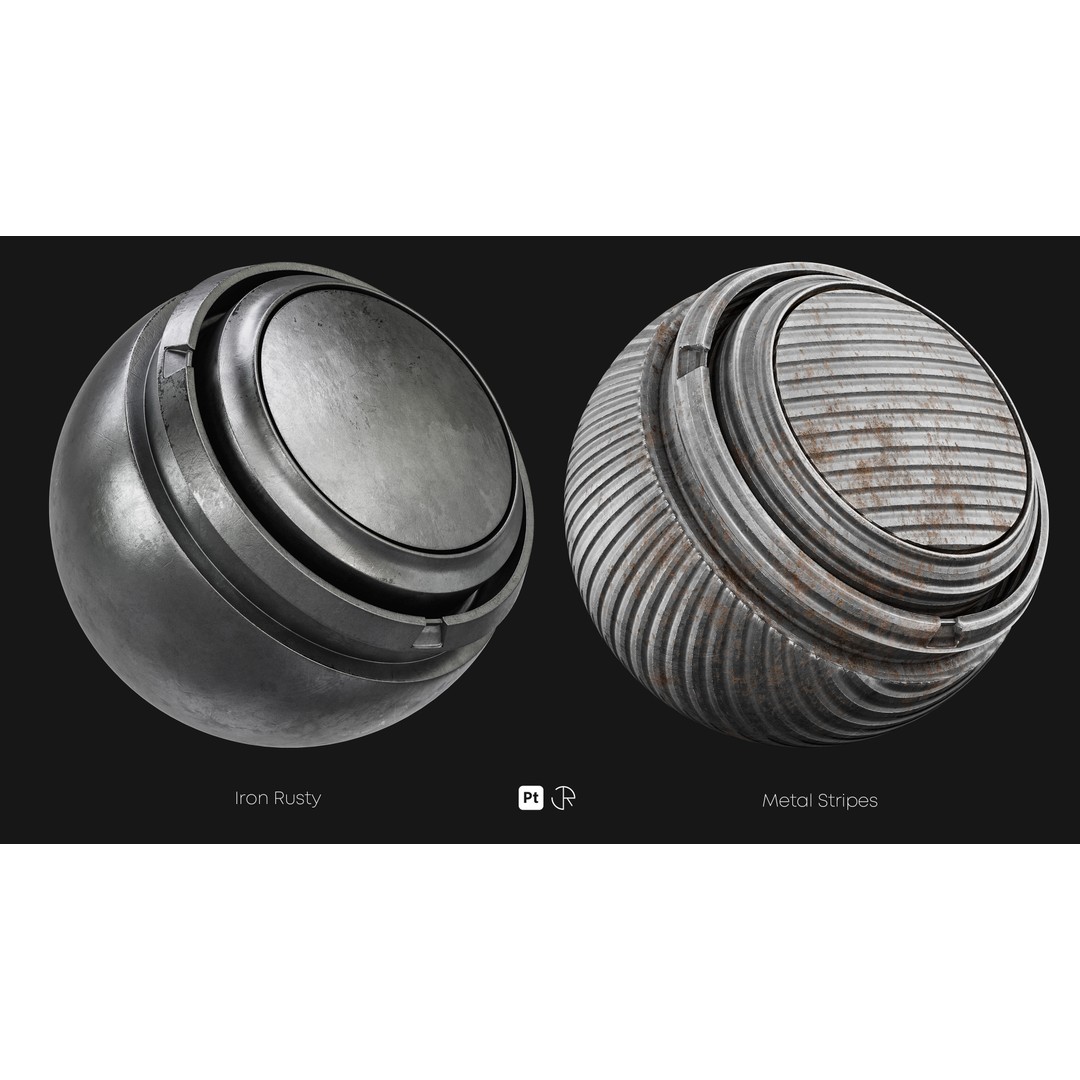 Basic Metal Smart Materials 3D Model – PBR Textures for Substance Painter - View 15