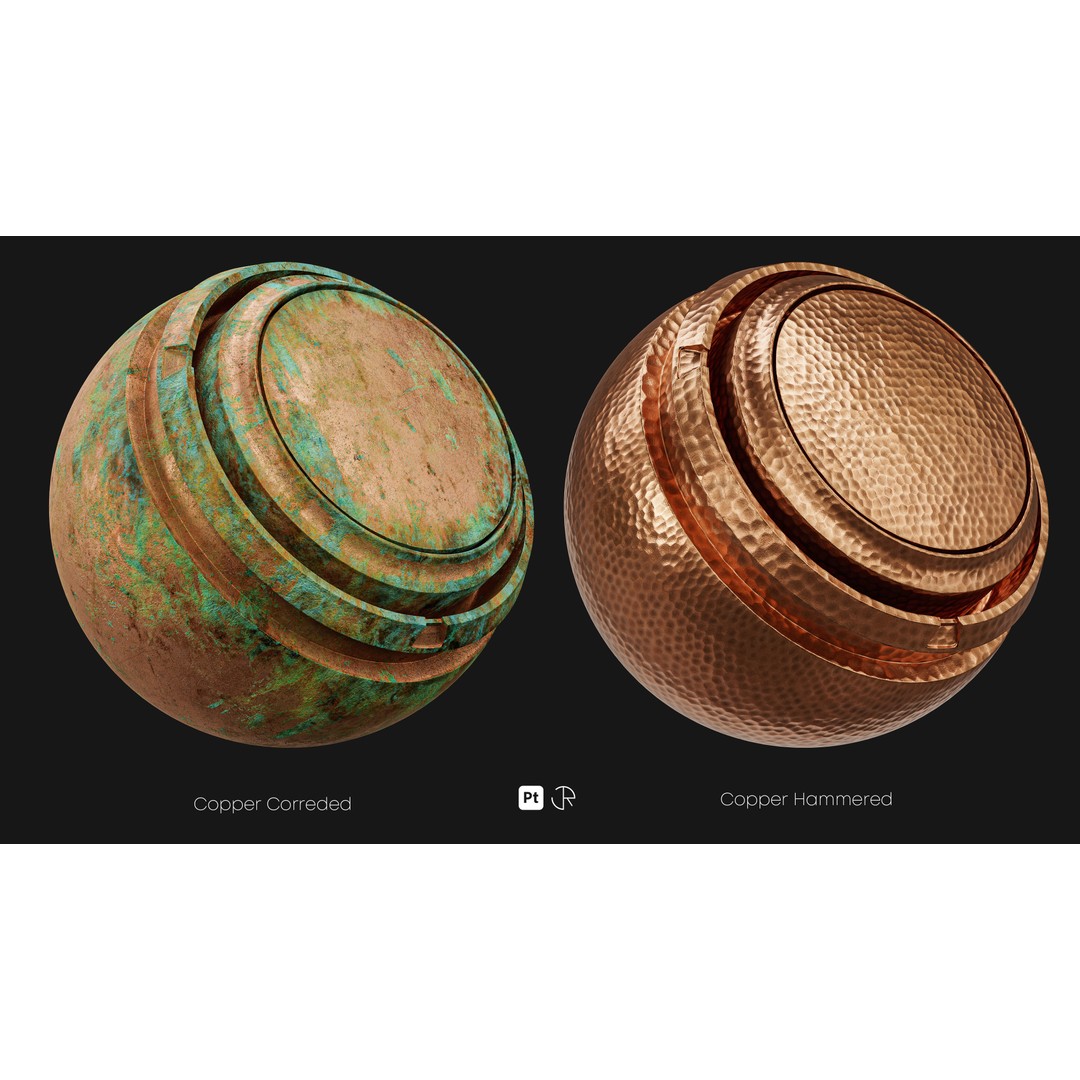 Basic Metal Smart Materials 3D Model – PBR Textures for Substance Painter - View 17