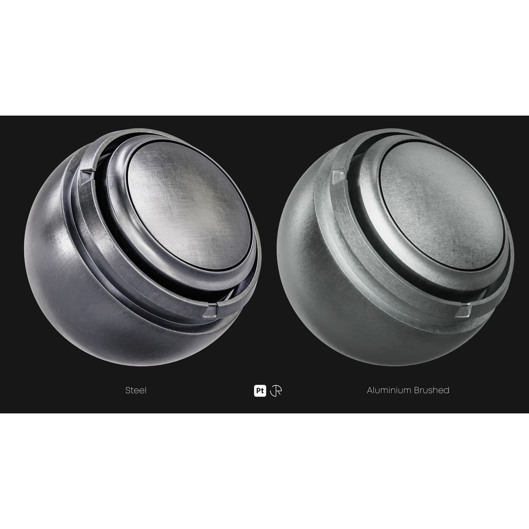 Basic Metal Smart Materials 3D Model – PBR Textures for Substance Painter - View 19