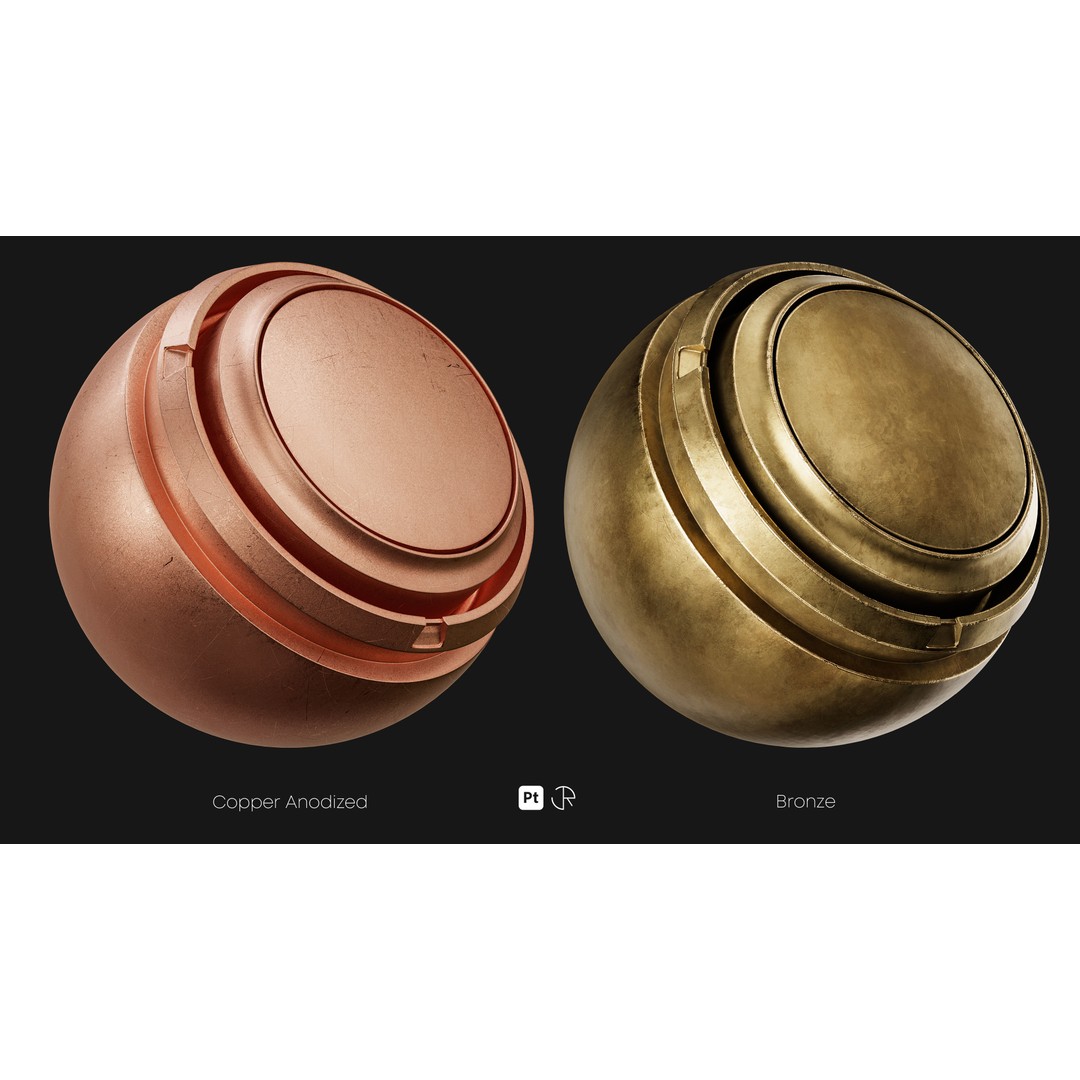 Basic Metal Smart Materials 3D Model – PBR Textures for Substance Painter - View 21