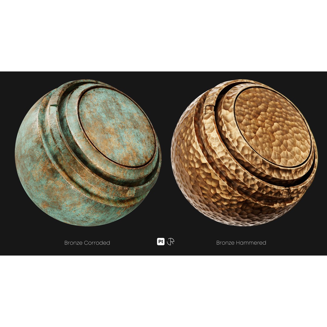 Basic Metal Smart Materials 3D Model – PBR Textures for Substance Painter - View 23