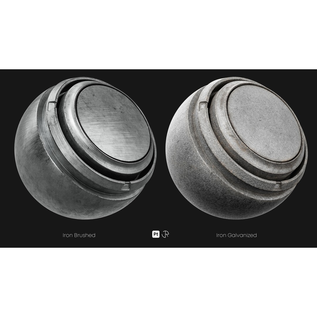 Basic Metal Smart Materials 3D Model – PBR Textures for Substance Painter - View 24
