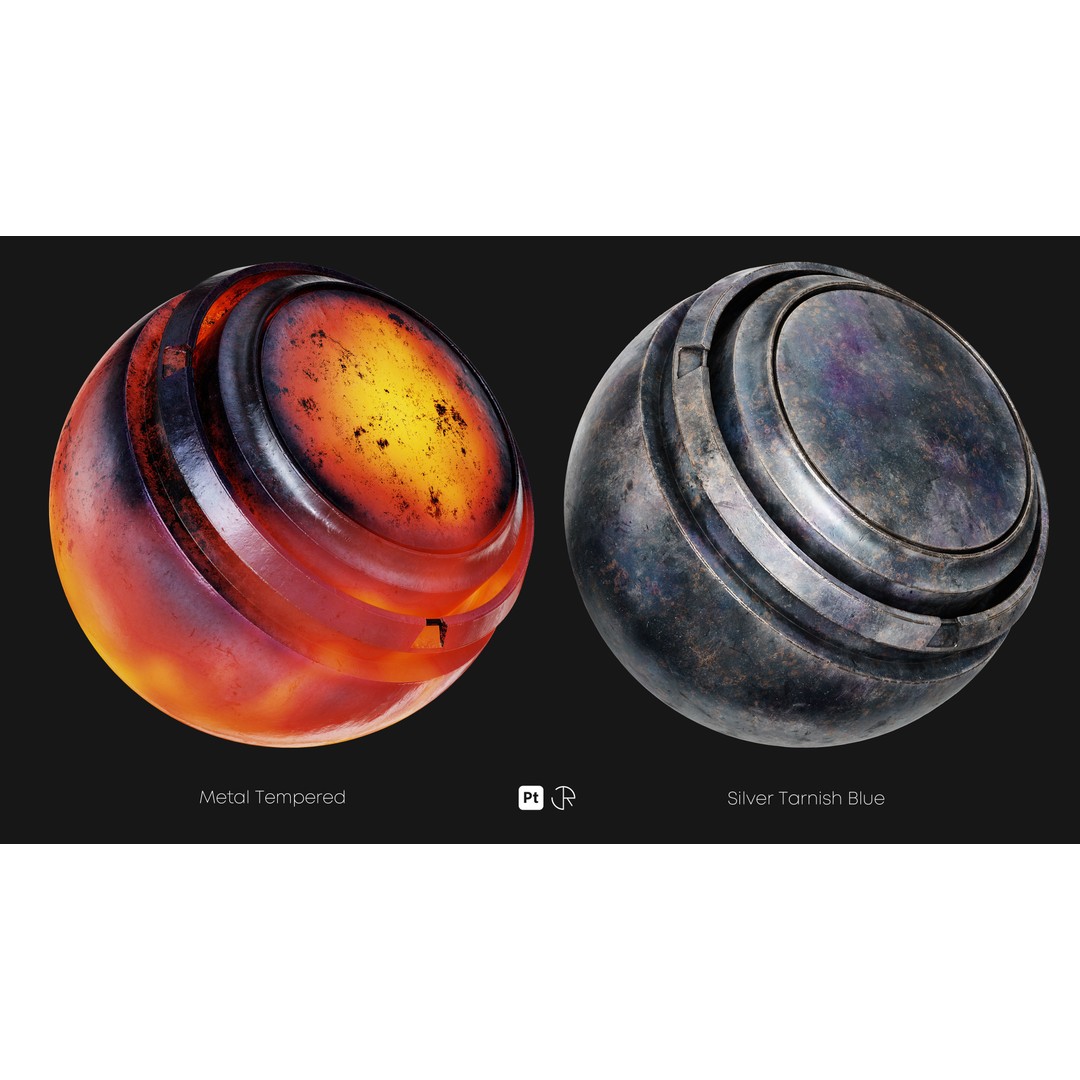 Basic Metal Smart Materials 3D Model – PBR Textures for Substance Painter - View 7