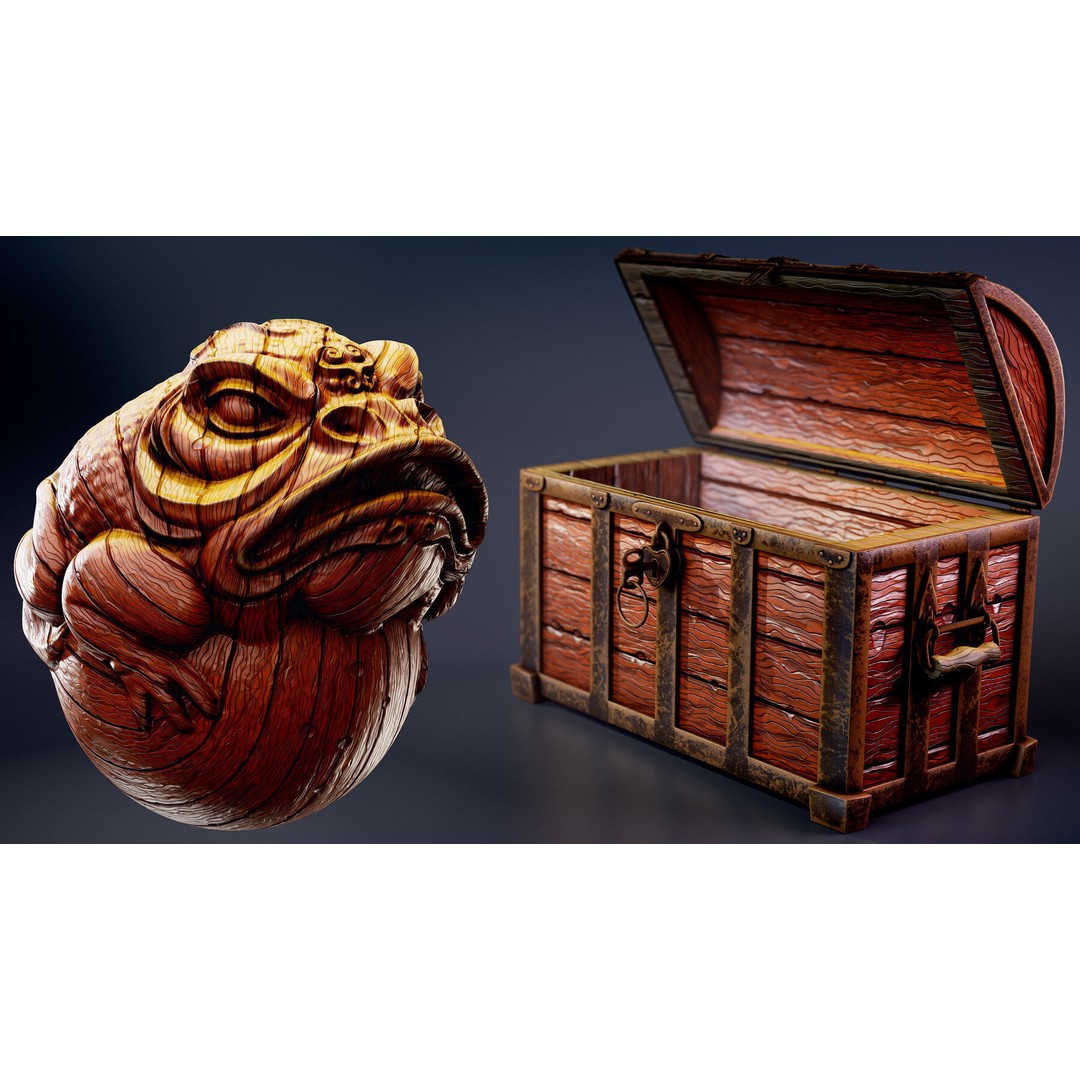 Stylized Wood-Metal Smart Material Pack – Customizable PBR Textures - View 6