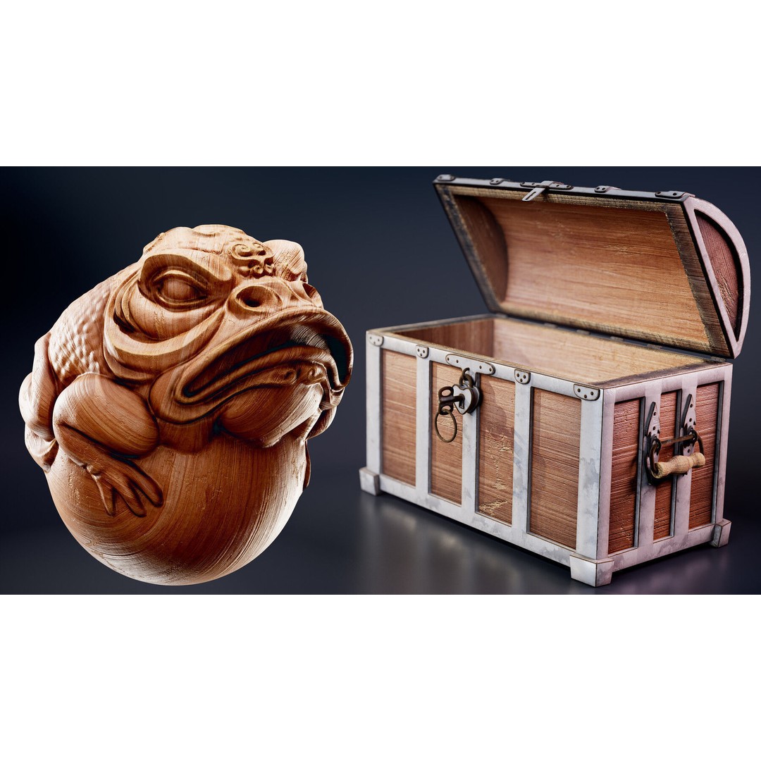 Stylized Wood-Metal Smart Material Pack – Customizable PBR Textures - View 8