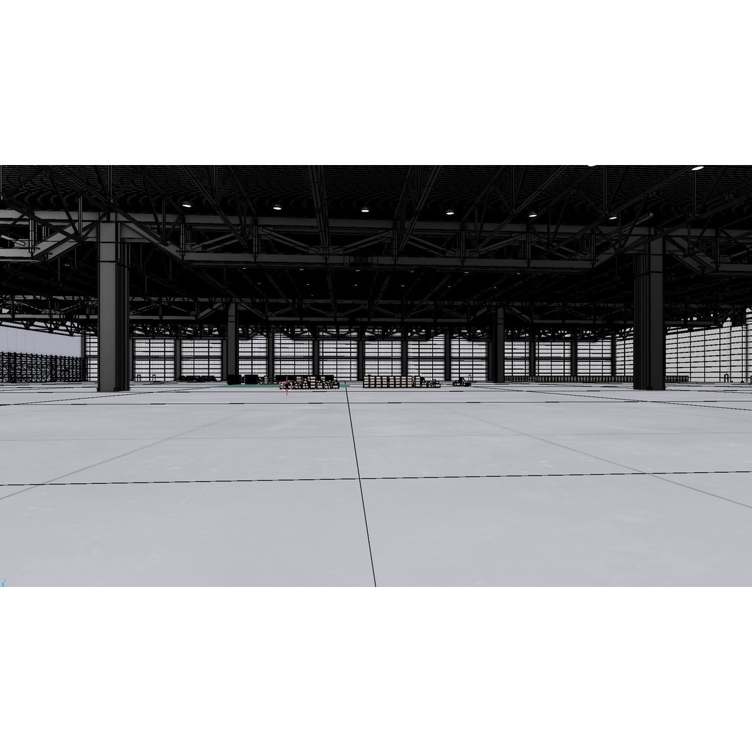 Warehouse Interior 3D Model – Low Poly Game Asset, Blender, FBX, OBJ - View 10