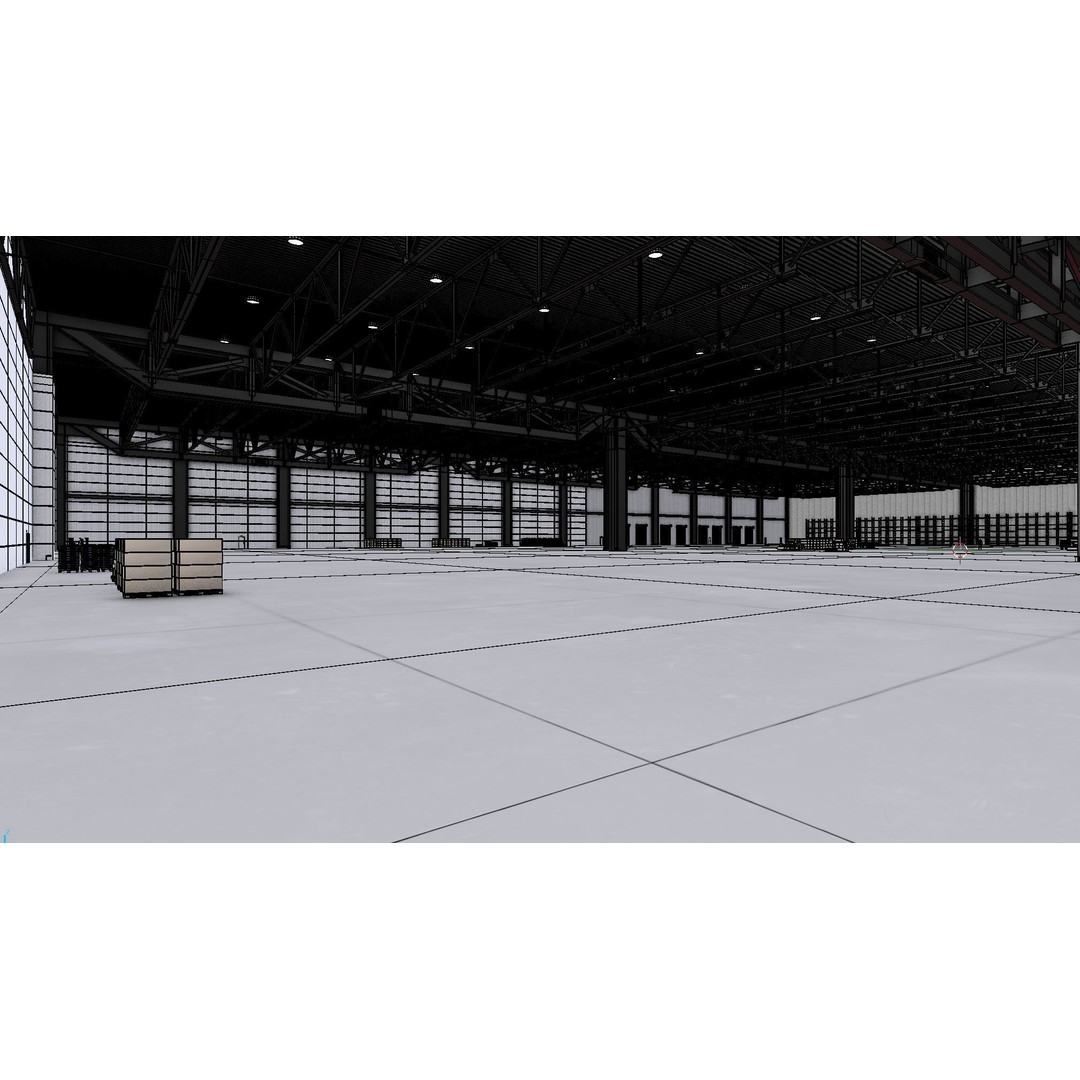 Warehouse Interior 3D Model – Low Poly Game Asset, Blender, FBX, OBJ - View 15